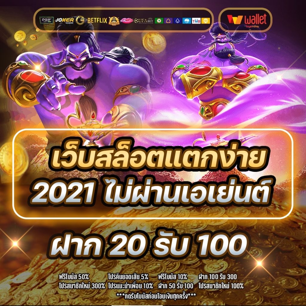 เว็บสล็อตแตกง่าย 2021 ไม่ผ่านเอเย่นต์